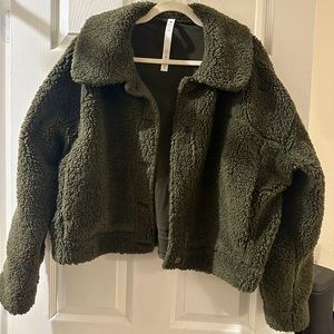 Lululemon textured fleece button jacket